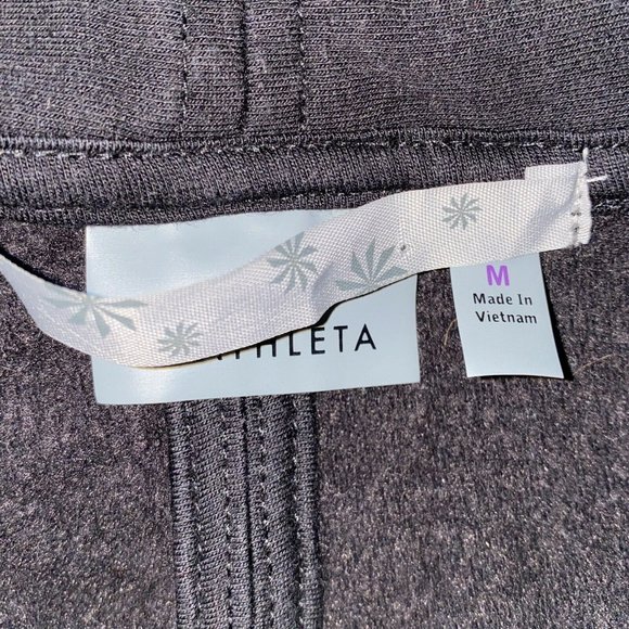 athleta on the move Moto asymmetrical Full Zip Jacket Size Medium 100302 - Picture 3 of 7